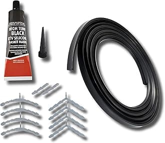 ABC Products Universal 3 & 4 Sided Silicone Oven Cooker Door Rubber Seal Kit (with Glue Sealant)