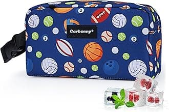 Cerbonny Small Cooler Bag Freezable Lunch Bag for Work School Travel,Small Lunch Bag,Small Insulated Bag For Kids/Adults,Freezer Lunch Bags,Mini Lunch Bag Fit For Yogurt,Suit for 3+(blue football)