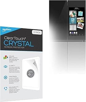 BoxWave Screen Protector Compatible with Samsung Bespoke Family Hub+ Smart Refrigerator - ClearTouch Crystal (2-Pack), HD Film Skin - Shields from Scratches
