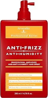 Arvazallia Antifrizz and Antihumidity Hair Spray - Professional Frizz Control, Anti-humidity, Heat Protectant, and Shine Serum