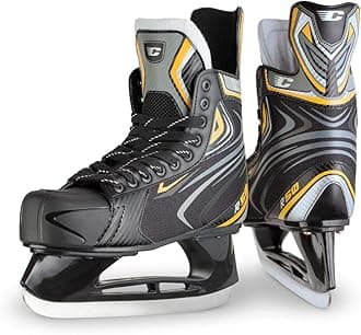 Mens Canadian R50 Ice Hockey Skates, Adult, Black