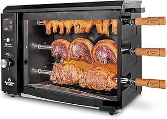 Brazilian Flame Silver Brazilian Gas Rotisserie Grill