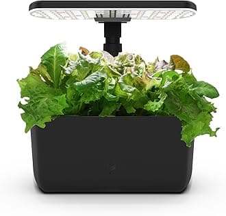 AeroGarden Harvest 2.0 Indoor Garden Hydroponic System with LED Grow Light, Holds up to 6 AeroGarden Pods, Black