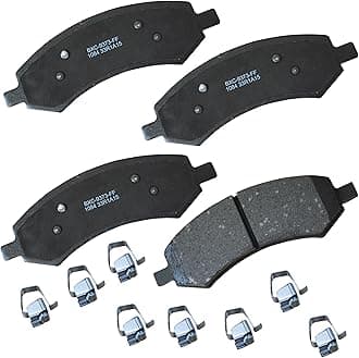Premium SBC1084 Ceramic Front Brake Pads for Select Models Chrysler Aspen, Dodge Dakota, Durango, Ram 1500, Mitsubishi Raider, 1500 Classic, Dakota