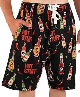 Lazy One Pajama Shorts for Men, Men's Pajama Bottoms, Soft Shorts with Pockets, Sleepwear