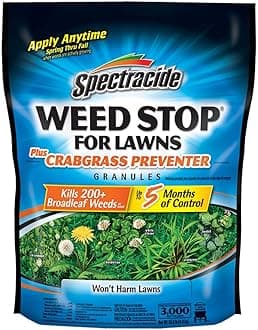 Weed Stop Crabgrass Preventer and Broadleaf Weed Killer Granules for Lawns