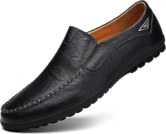 Go Tour Men’s Casual Leather Fashion Slip-on Loafers Shoes