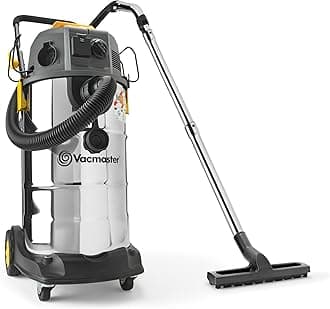 M Class Dust Extractor 240V with Power Take Off, 38L Industrial Wet & Dry Vacuum Cleaner 240V with Variable Speed Control & Push Clean Filter