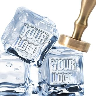 Custom Ice Cube Stamp Personalized Ice Stamps for Cocktails Whiskey Monogram Ice Cube Mold Gifts for Mixologists-2"