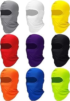 9 Pcs Ski Mask for Men Women UV Sun Protection Shiesty Face Mask Windproof Breathable Full Face Cover Balaclava for Outdoor Sports Motorcycle Cycling Skiing