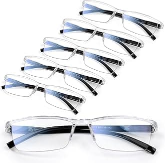 Gaoye Executive Style Reading Glasses Men - Durable Readers with Blue Light Filtering - Comfortable Fit with TR90 Frames