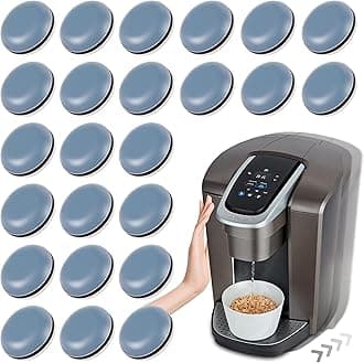 Appliance Sliders for Kitchen 24 PCS Self-Adhesive Small Kitchen Finds Appliance Slider Hacks Easy to MovIing & Space Saving Must Have Home Gadgets Mixer Accessories for Countertop
