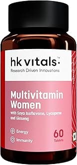 Multivitamin For Women (60 Tablets) | With Zinc, Vitamin C, Vitamin D, Multiminerals & Ginseng Extract