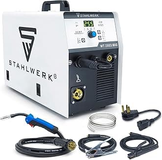 S STAHLWERK 255A Mig Welder 3 in 1 MIG/TIG/MMA 110V/220V Dual Voltage Gas/Gasless Welding Machine…