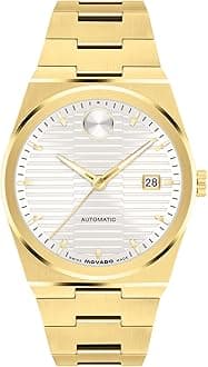 Bold Quest Men's Luxury Automatic Watch - Swiss Self-Winding Movement, Stainless Steel Bracelet, Water Resistance 50 Meters (5ATM) - Classic Timepiece - Gift for Him - 39mm