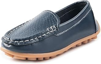Boys Girls Loafers Dress Flats Slip-On Oxford Casual Moccasins School Walking Boat Shoes(Toddler/Little Kid/Big Kid)