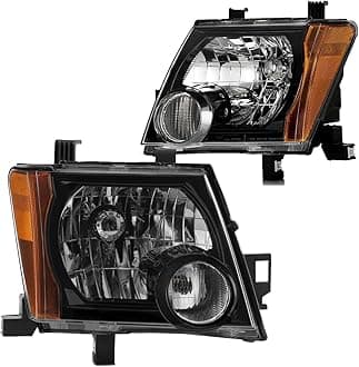 - For 2005 2006 2007 2008 2009 2010 2011 2012 2013 2014 2015 Nissan Xterra Headlights Headlamp Assembly Compatible with 05-15 Xterra Black Housing Amber Reflector Head Lights Replacement L+ R