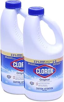 Concentrated Liquid Bleach with Cloromax Technology, Original - 43 Fl Oz / 1.27 L x 2 Pack