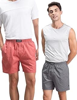 DAMENSCH Regular Fit Solid 100% Soft & Durable Cotton Boxer Shorts Dual Pockets Anti-Bacterial Moisture Wicking Microfibre Waistband Ultra-Light Boxers for Men