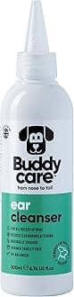 Buddycare Dog Ear Cleanser Soothing Ear Cleaning Solution for Dogs | Naturally Derived Ingredients With Aloe Vera (200ml)