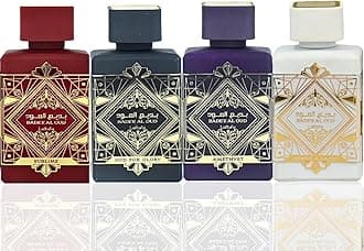 Perfumes Bade'e Al Oud for Unisex 4 Piece Eau de Parfum Gift Set (Oud for Glory + Sublime + Amethyst + Honor & Glory) 3.4 Ounce/100 ml each
