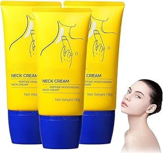 Z Sea Neck Cream, Anti-Aging Neck Firming Cream, Hydrating & Tightening Treatment with Collagen, Vitamin C, Hyaluronic Acid, Reduces Wrinkles, Lifts & Smooths Skin for Youthful Look-3pcs
