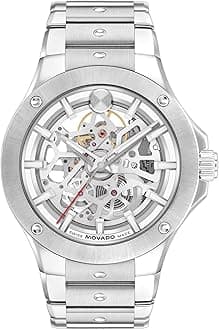 S.E. Men's Automatic Watch, Swiss Self-Winding Movement, Stainless Steel Bracelet, Water-Resistant up to 100m, Classic Mechanical Timepiece - Gift for Him - 41mm