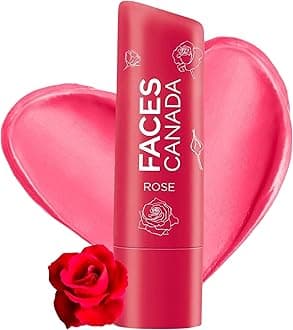 Color Lip Balm - Rose Petal 03, 4.5g | Red Tint | 12HR Moisture | SPF 15 | Shea Butter, Vitamin C & E Enriched | Hydrating & Nourishing For Dry Chapped Lips | Softens Lips pack of 1