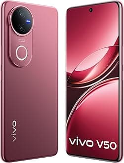 Vivo V50 5G (Rose Red, 12GB RAM, 512GB Storage) with No Cost EMI/Additional Exchange Offers