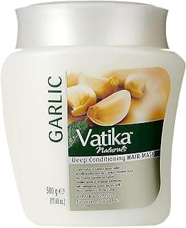 Hot Oil Hair Mask - Garlic & Multivitamin for Dry, Damaged, Nourishing & Strengthening, Deep Conditioning for Soft, Smooth Hair - 500ml