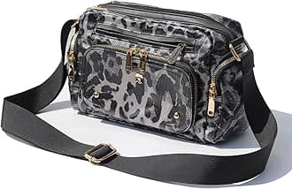 ESVANWomen Fashion Tote Crossbody Handbags for Women Multi Pockets Shoulder Bag Nylon Travel Purse