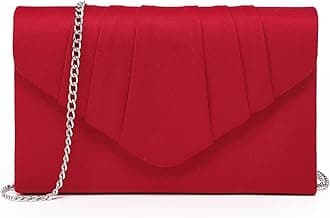Women's Evening Bag Pleated Envelope Clutch Handbag Wedding Party Bridal Purse