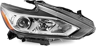 Headlight Assembly Compatible with 2016-2018 Nissan Altima without LED DRL Halogen Headlamp Right Passenger Side