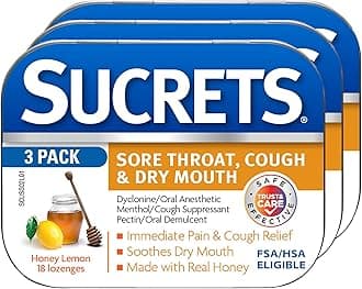 Honey Lemon Sore Throat & Cough Lozenges
