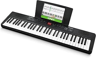 Alesis Melody 61 MK4 Keyboard Piano for Beginners with 61 Keys Speakers, Tablet/Sheet Music Stand, 300 Sounds and Music Lessons