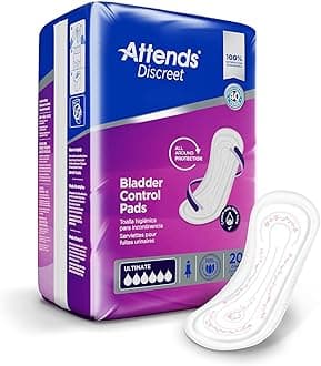Attends Discreet Bladder Control Pads - Ultimate Absorbency, 15" (200 Count)