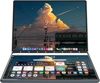 Ruchonin 2-in-1 13.5" 2.5K Dual Screen Touch Laptop Intel 12th Gen CPU Alder Lake-N N100 Windows 11 Home 16GB RAM 512GB SSD