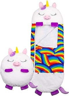 High Street TVHappy Nappers Sleeping Bags For Girls And Boys - Large & Medium Character Sleeping Bags And Play Pillows