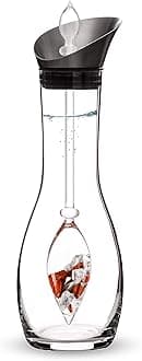VitaJuwelEra GemWater Decanter and Crystal Gemstone Vial - Fitness
