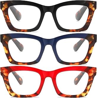 Oprah Style Readers for Women - Stylis Style Reading Glasses with Blue Light Blocking and Spring Hinge