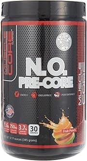 MUSCLE CORE NUTRITION N.O. Pre-Core Fruit Punch, 30 Servings