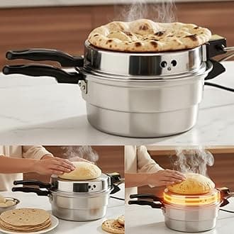 Aluminum Mini Electric Oven - Bread, Pizza, Khameer, and Lebanese Flatbread Maker | Multi-Purpose Hot Arabic Khameer Bread Machine" 28CM