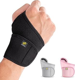 Bracoo Breathable Neoprene Wrist Wrap, One Size, Black