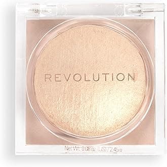 Revolution Beauty London Makeup Beam Bright Highlighter, All Over Face Glow, Powder To Liquid Formula, 5 Different Shades, Bronze Baddie