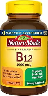 Nature Made Vitamin B12 1000 mcg. Timed Release Tablets, Value Size 160 Ct