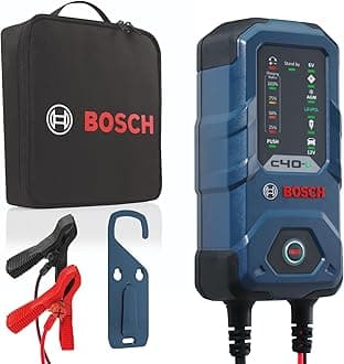 Bosch C40-Li Modern and Versatile 5 Amp Battery Charger for 12-Volt Lithium-ion, 6 and 12-Volt Lead-Acid, AGM, EFB, Gel, and SLI Batteries