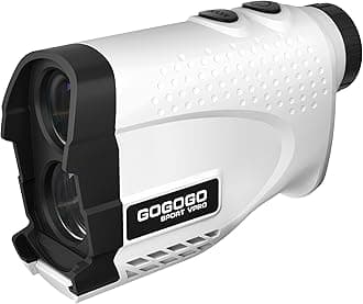 GS24 Golf & Hunting Laser Rangefinder, 7X Magnification, 1200 Yard Distance Measuring Range Finder with High-Precision Flag Pole Locking Vibration Function Slope Mode Continuous Scan