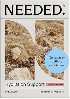 Needed. Hydration Support with Electrolytes & Trace Minerals – Electrolytes for Pregnancy & During Lactation - 30 Hydration Packets Lightly Sweetened with Real Fruit, Grapefruit