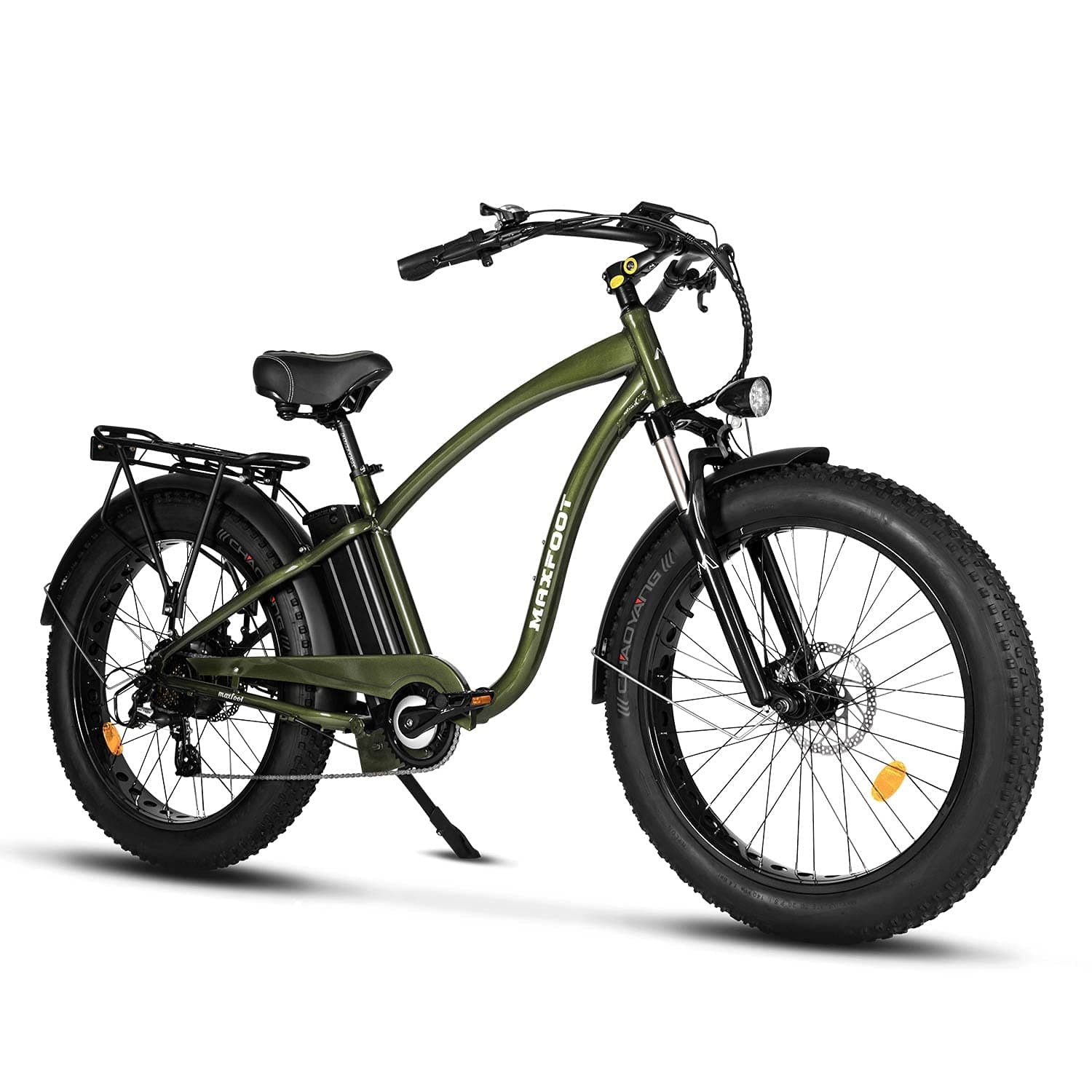 NF NIGHTFIRE MAXFOOT MF18 Electric Bikes for Adults, 45-55 Miles, 750W Motor, 48V 13 Ah Removable Battery, 26x4.0 Fat Tire Beach Cruiser Bicycle with Front Suspension for Commuting Recreation