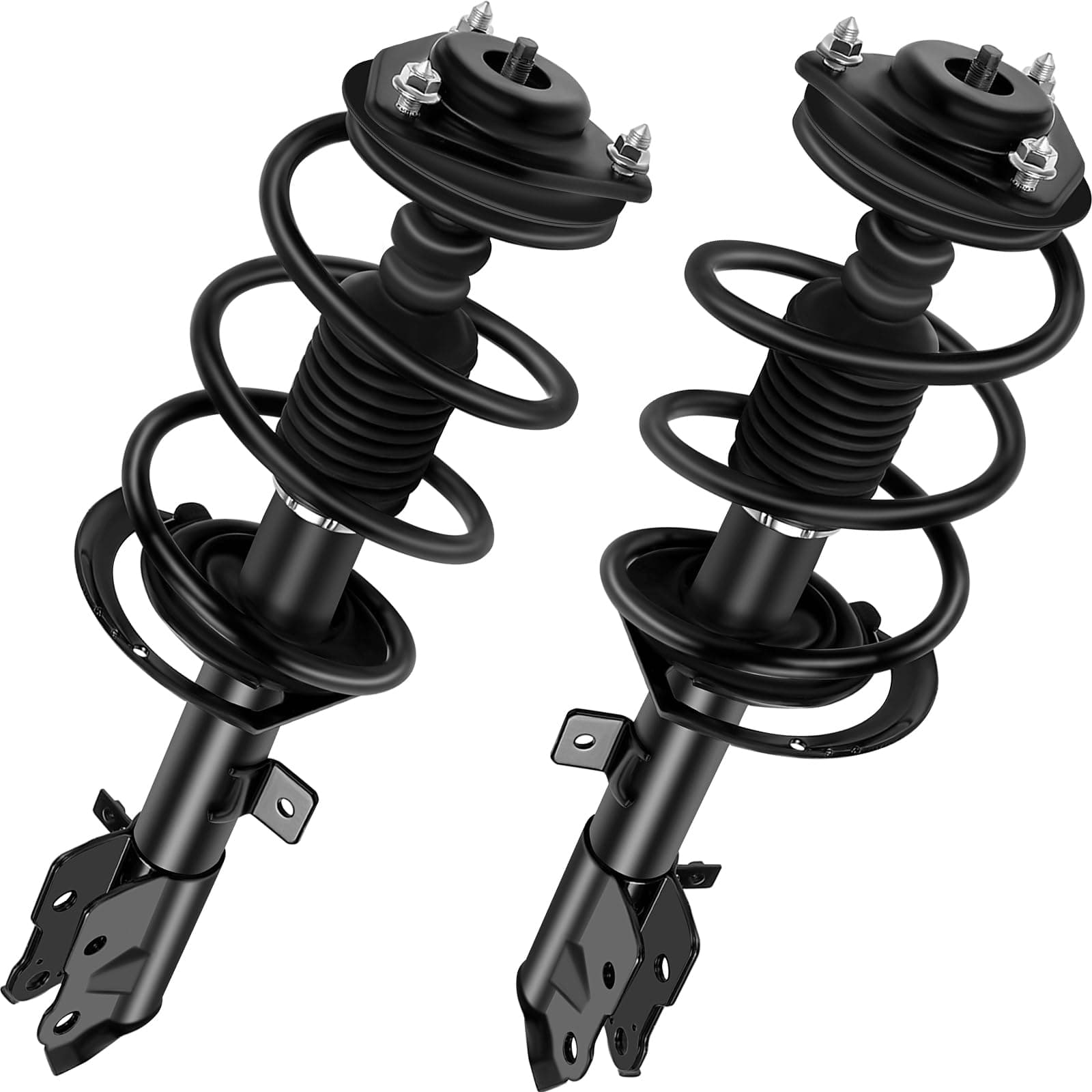 ASAPE 2PCS Front Complete Struts Assembly w/Coil Spring 4WD Fit for 2007-2017 for Jeep Compass 2007-2017 for Jeep Patriot 2007-2012 for Dodge Caliber Shock Absorber Assembly Replace OE 172367 172368
